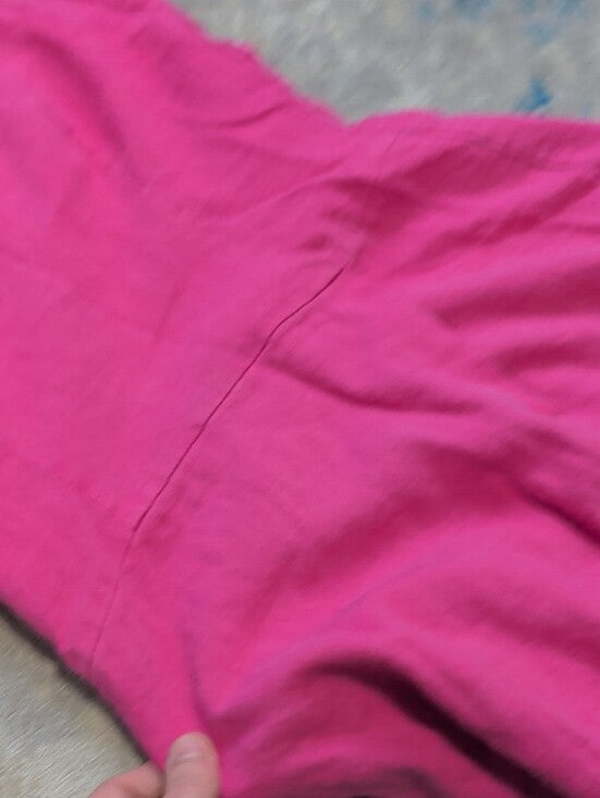 Amy Matto Hot Pink Sleeveless Linen Mini Dress Women's 4 US