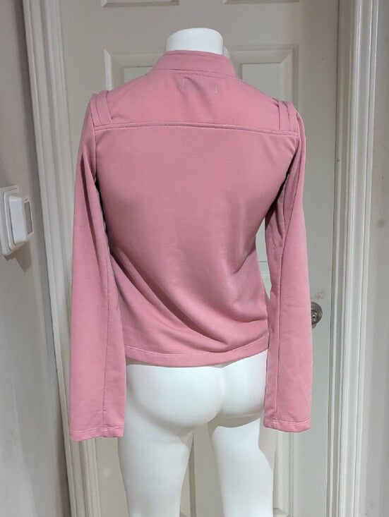Retro 2012 Diesel Pink Snap-Front Lightweight Blazer Jacket Women's Medium Y2K