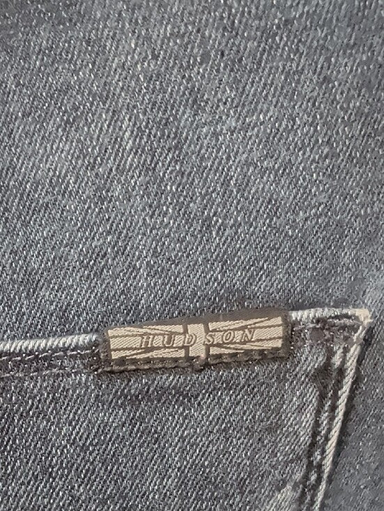 VTG 2000 Hudson Jeans Dark Blue Skinny Low-Rise Jeans w/ Front Ring Accent Zippers Sz 27