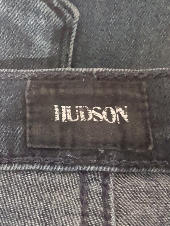 VTG 2000 Hudson Jeans Dark Blue Skinny Low-Rise Jeans w/ Front Ring Accent Zippers Sz 27
