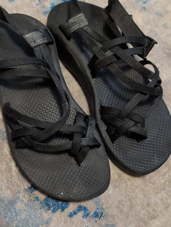 Chaco Zx2 Classic Athletic Strappy Sandals Womens 10 Black Adjustable