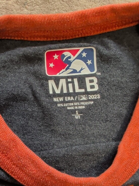 Aviators Baseball Kids Tee - Orange Trim Boys Small (6-7)