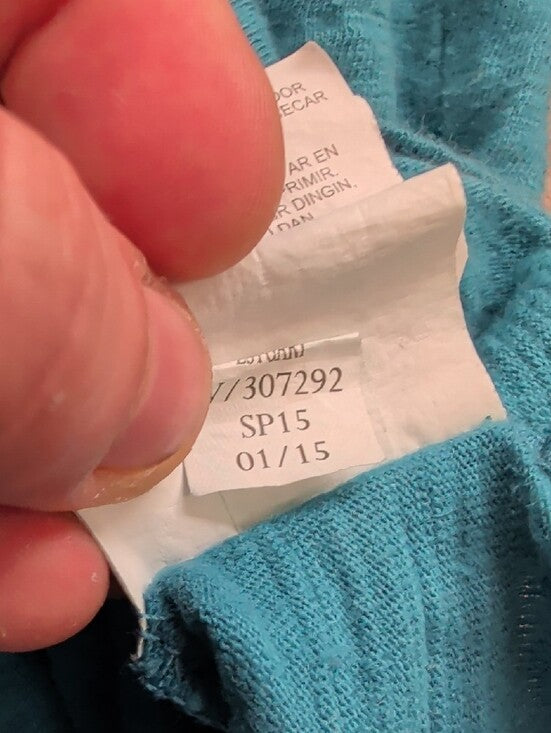 Spring 2015 Old Navy Santa Cruz Skateboards Teal Tank W White Logo Trim Men's L