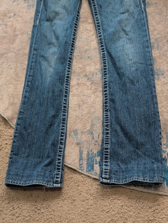 VTG True Religion Women's Blue Ultra Low-Rise Bootcut Jeans Retro Y2K Women's 25