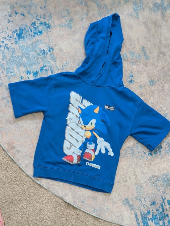 H&M Kids Blue Sonic Graphic Kids Hoodie Boys 6X/7 US, 6-7yrs UK