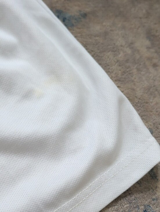 White Kids Soccer Shorts with Number 10 Boys 6X/7 US
