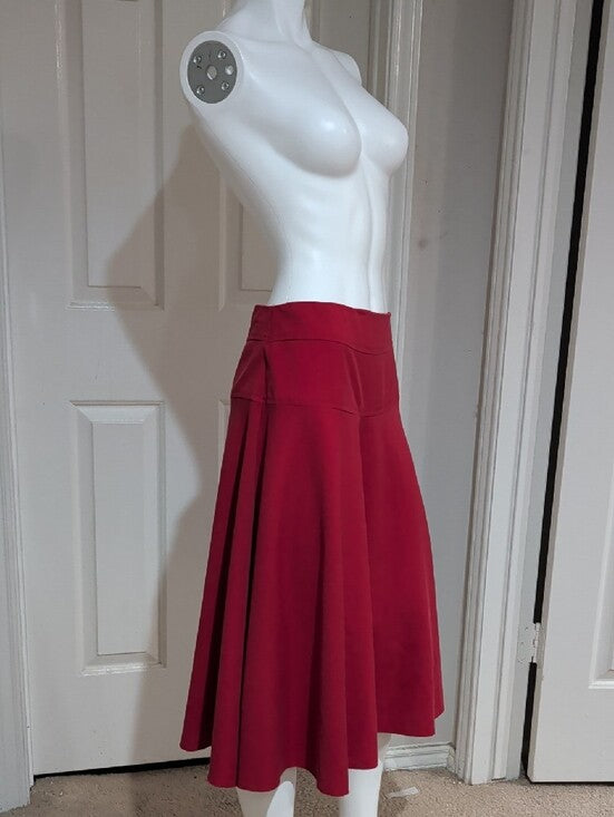 Edyn Clothing Crimson Circle Skirt with Wide Waistband Women's M/L