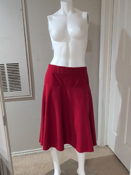Edyn Clothing Crimson Circle Skirt with Wide Waistband Women's M/L