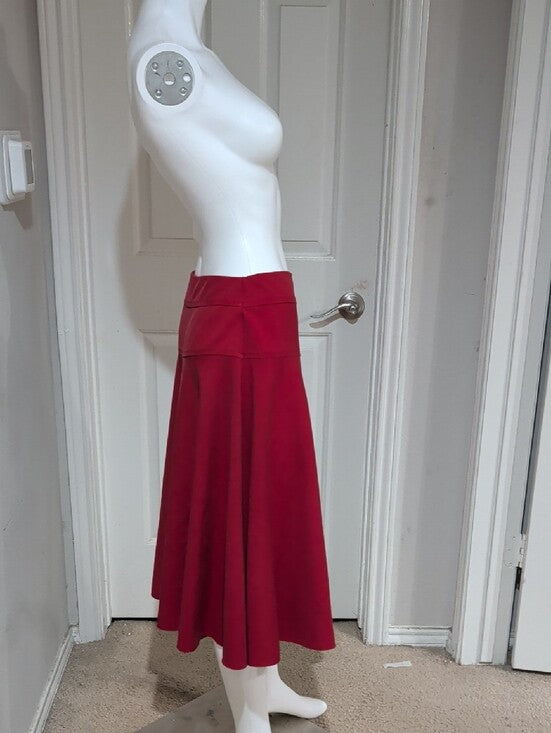 Edyn Clothing Crimson Circle Skirt with Wide Waistband Women's M/L
