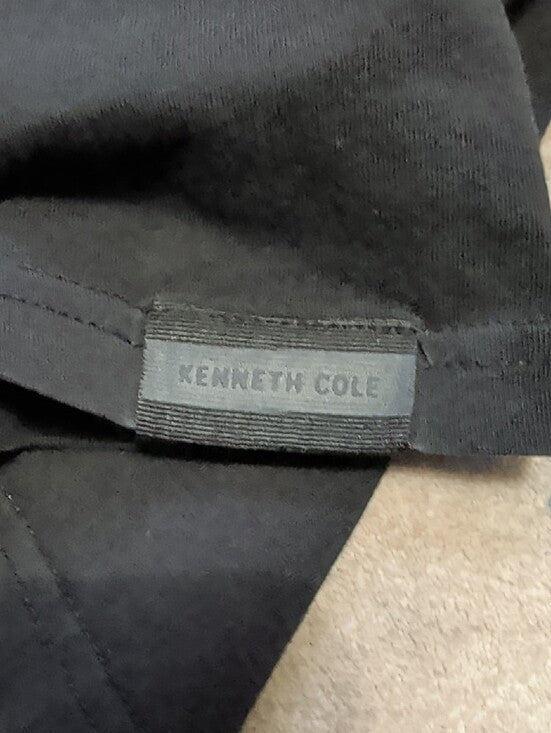Kenneth Cole Short-Sleeve Colorblock Tee in White, Tan & Black Men's XL