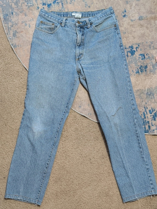 Vintage Guess By Georges Marciano Men's Light Blue Straight Jeans W36