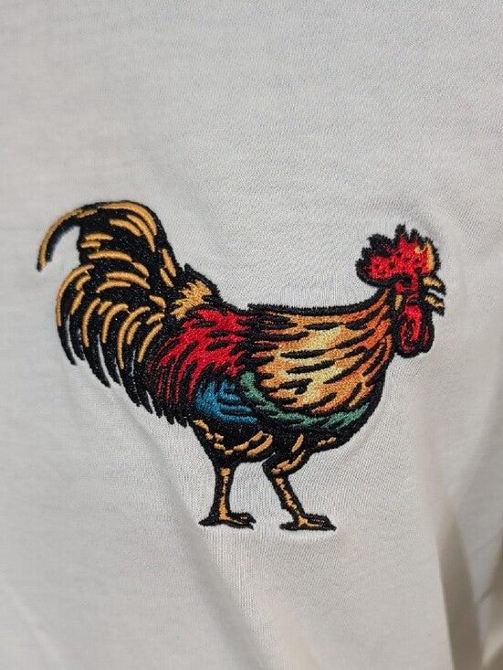 Sendero Provisions Co. White Rooster Graphic Crewneck T-Shirt Men's Large