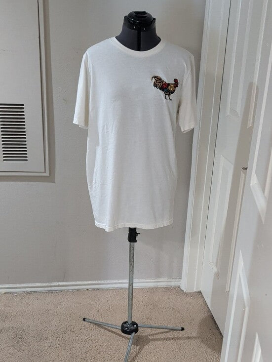 Sendero Provisions Co. White Rooster Graphic Crewneck T-Shirt Men's Large