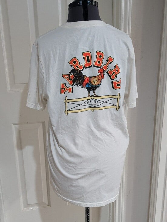 Sendero Provisions Co. White Rooster Graphic Crewneck T-Shirt Men's Large