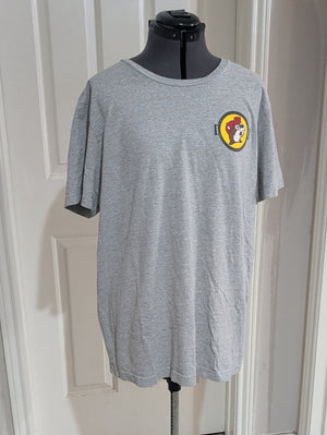Buc-ees Light Gray Short-Sleeve Logo Tee Men's XL