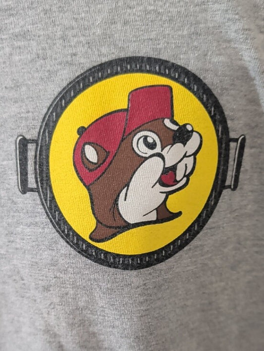 Buc-ees Light Gray Short-Sleeve Logo Tee Men's XL