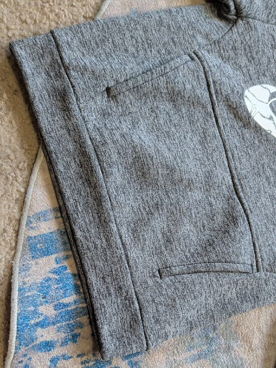 Nike Kids Gray Pullover Hoodie with White Swoosh Boys XS