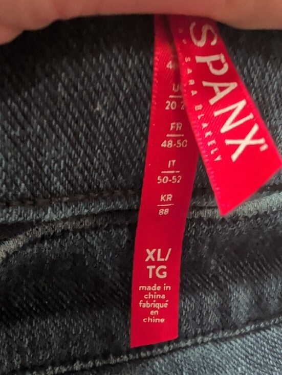 SPANX Dark Indigo Pull-On Jeggings - Sleek Skinny Fit Women's XL