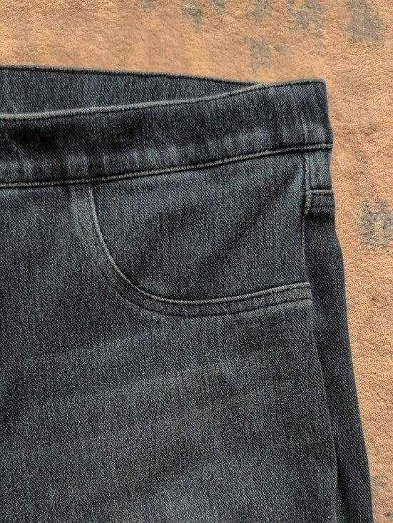 SPANX Dark Indigo Pull-On Jeggings - Sleek Skinny Fit Women's XL