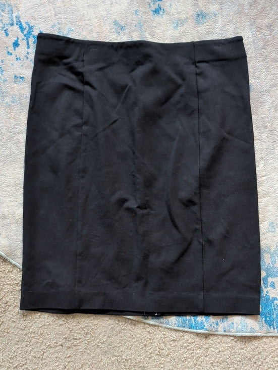 NWOT Ann Taylor Tailored Stretch  Black Pencil Skirt Women 12 Petite