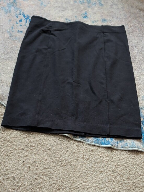 NWOT Ann Taylor Tailored Stretch  Black Pencil Skirt Women 12 Petite