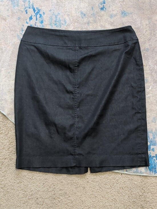 ABR New York Black Classic Stretch Pencil Skirt Women's 12