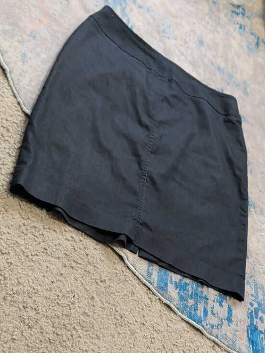 ABR New York Black Classic Stretch Pencil Skirt Women's 12