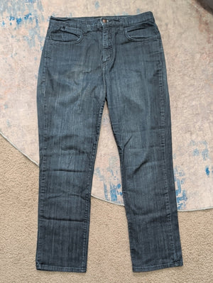 NYDJ Slim Straight Jeans in Medium Blue Wash Women's 12P US