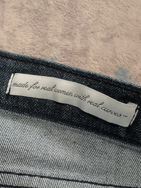 NYDJ Slim Straight Jeans in Medium Blue Wash Women's 12P US
