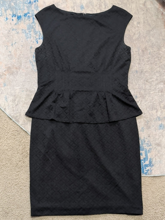 American Living Classic Black Peplum Sheath Dress Women's 14 US