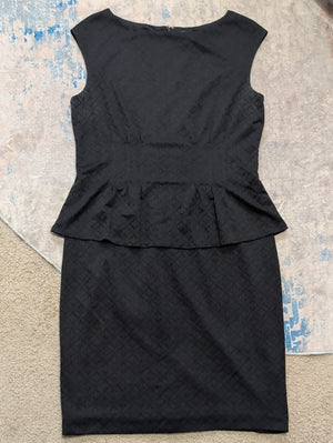 American Living Classic Black Peplum Sheath Dress Women's 14 US