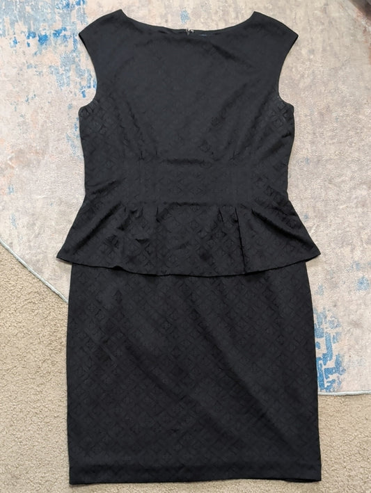 American Living Classic Black Peplum Sheath Dress Women's 14 US