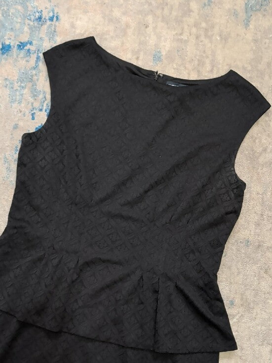 American Living Classic Black Peplum Sheath Dress Women's 14 US