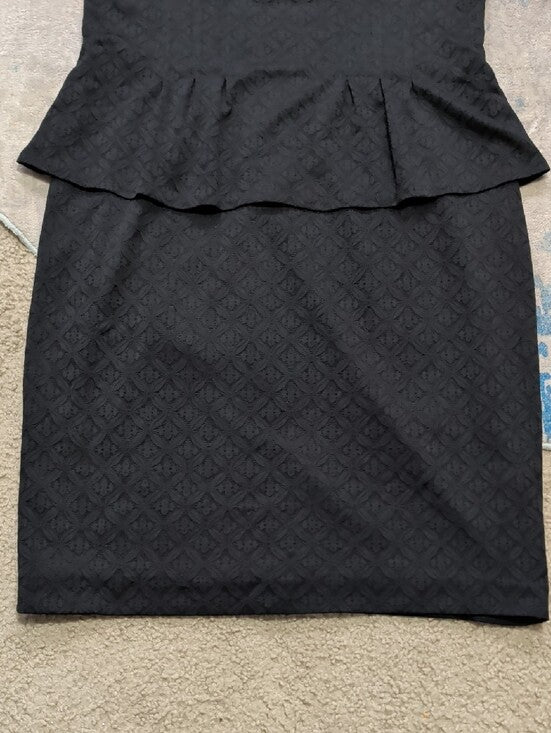 American Living Classic Black Peplum Sheath Dress Women's 14 US