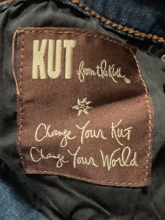 Kut from the Kloth Dark Indigo Boyfriend Jeans Women's 12 US