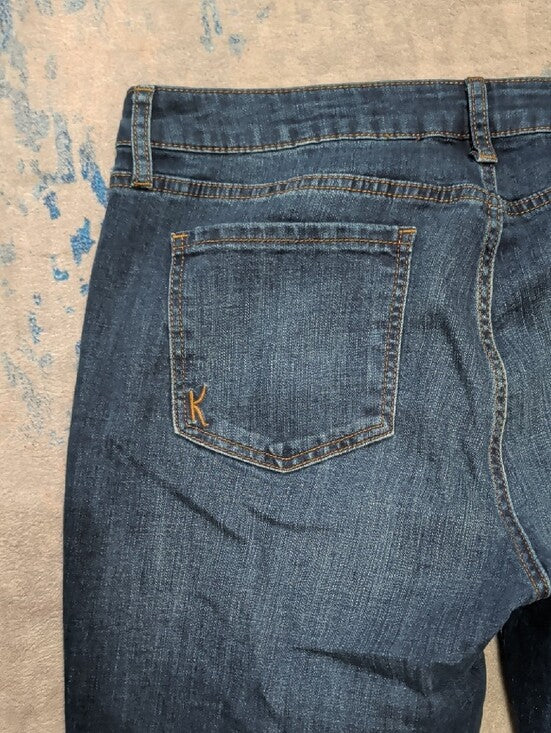 Kut from the Kloth Dark Indigo Boyfriend Jeans Women's 12 US