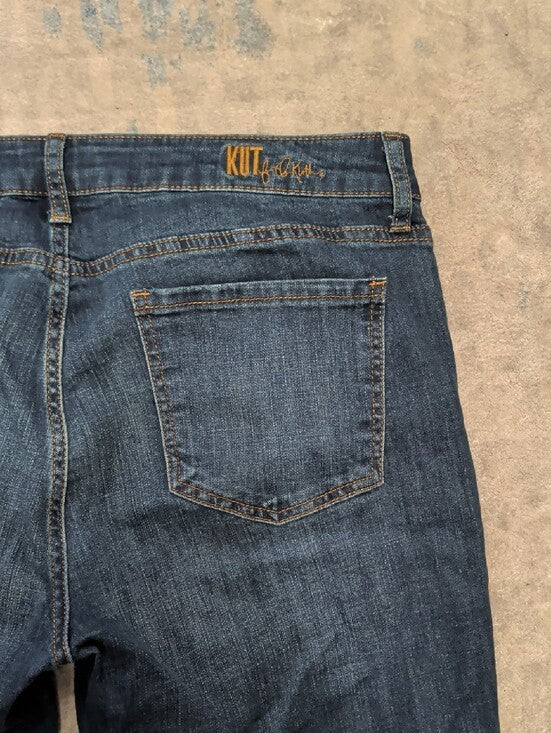 Kut from the Kloth Dark Indigo Boyfriend Jeans Women's 12 US