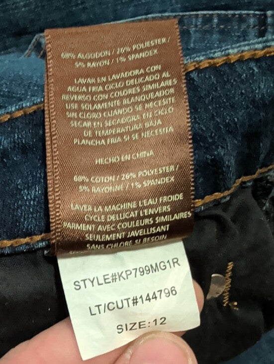 Kut from the Kloth Dark Indigo Boyfriend Jeans Women's 12 US