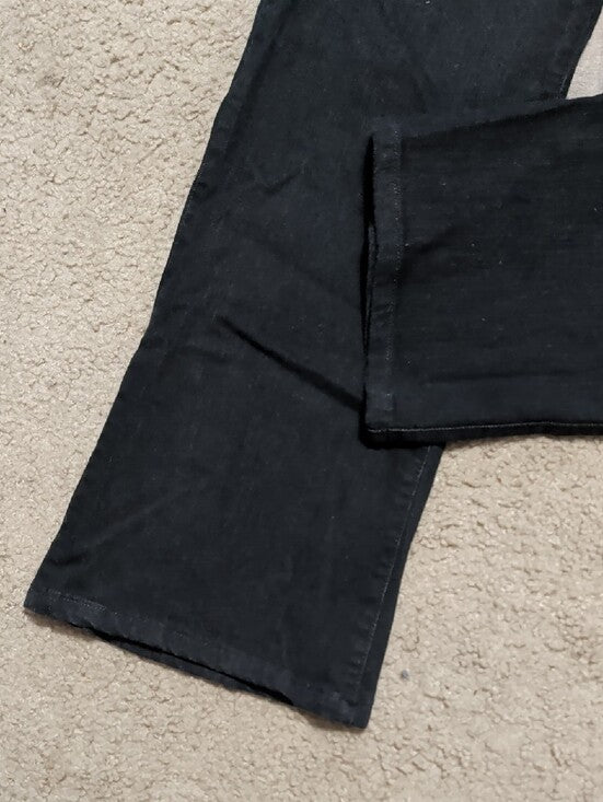 NYDJ High-Rise Black Flare Stretch Jeans Women's 12P US