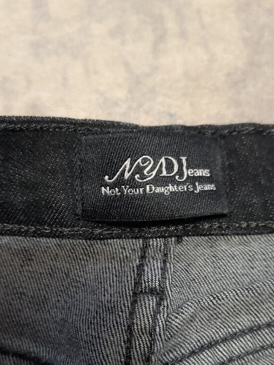 NYDJ High-Rise Black Flare Stretch Jeans Women's 12P US