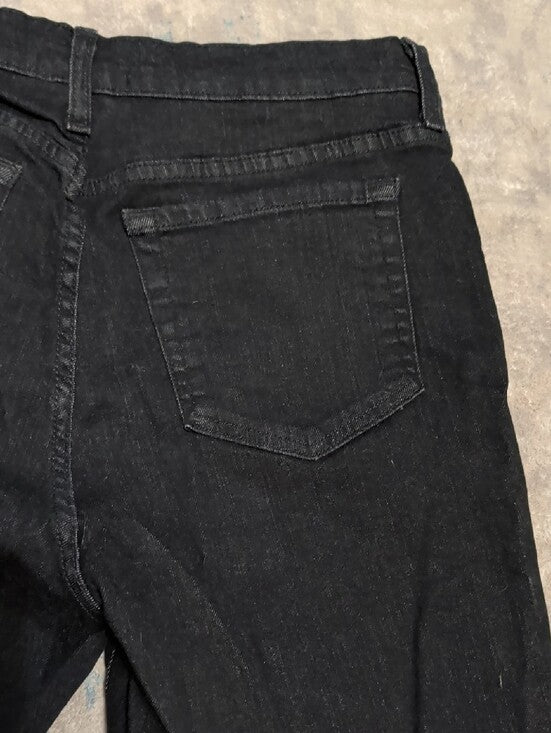 NYDJ High-Rise Black Flare Stretch Jeans Women's 12P US