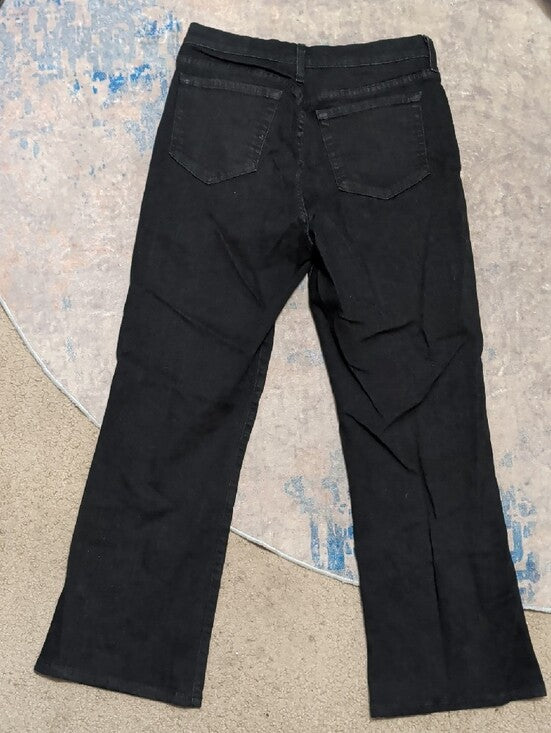 NYDJ High-Rise Black Flare Stretch Jeans Women's 12P US