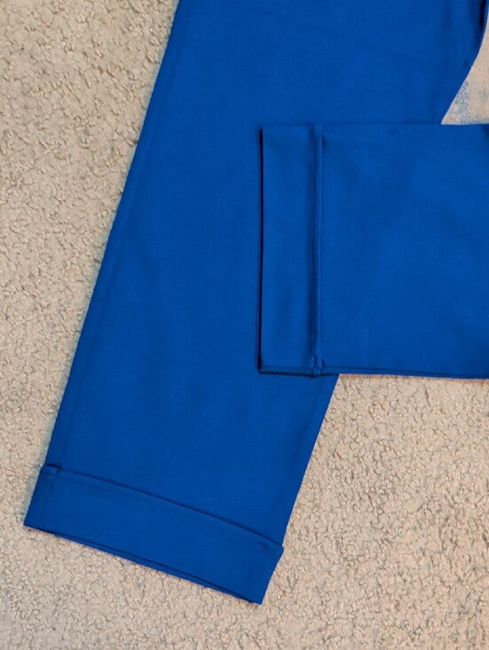 Betabrand Royal Blue Slim Cuffed Dress Pants Stretch Women's XL