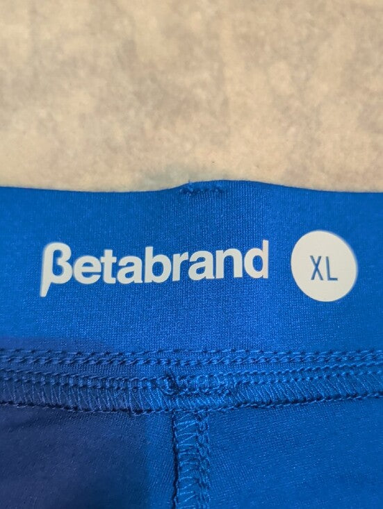 Betabrand Royal Blue Slim Cuffed Dress Pants Stretch Women's XL