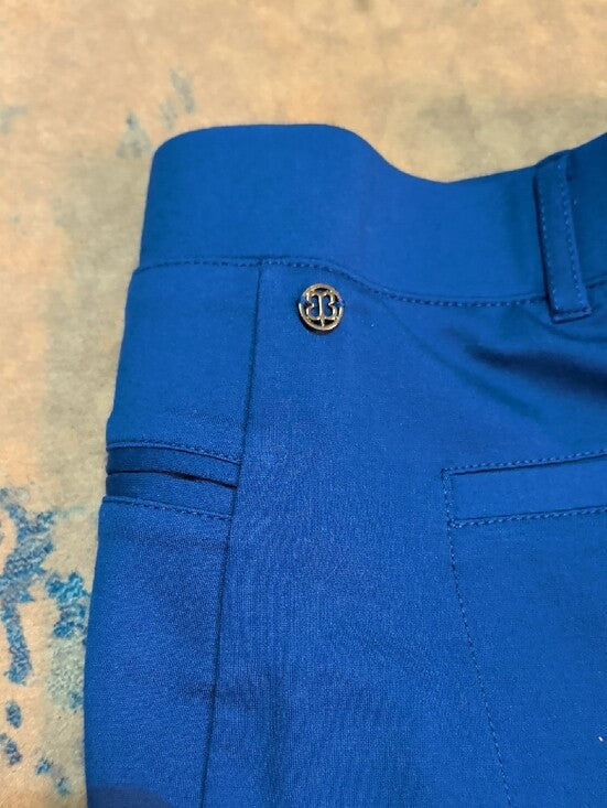 Betabrand Royal Blue Slim Cuffed Dress Pants Stretch Women's XL