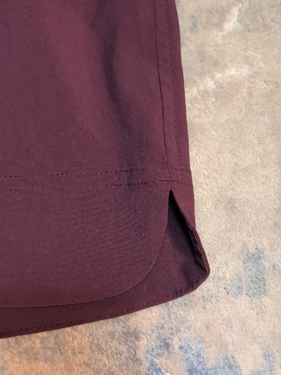 Athleta Plum Drawstring Active Mini Skort Skirt Women's 12 US New