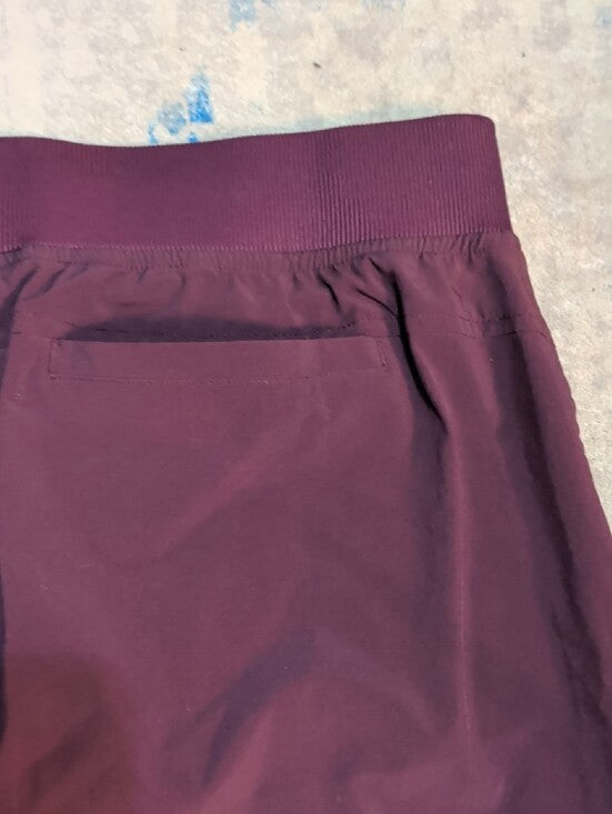 Athleta Plum Drawstring Active Mini Skort Skirt Women's 12 US New