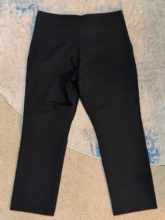 SPANX Women's Workwear Sleek Black Straight-Leg Pull-On Pants Women's XL