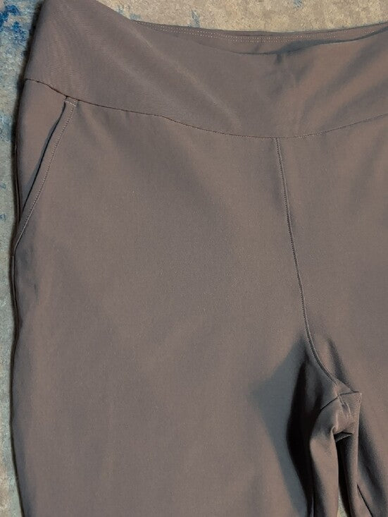 NWT adidas Cropped High-Rise Ankle Pants in Taupe Women's Large