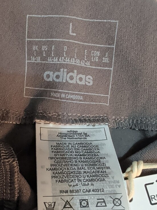 NWT adidas Cropped High-Rise Ankle Pants in Taupe Women's Large